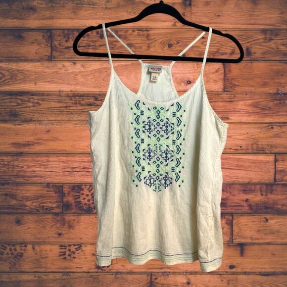 Mossimo Supply Co. Tops - 5 for $25🔥Mossimo Cream Embroidered Tank Top Blouse Medium